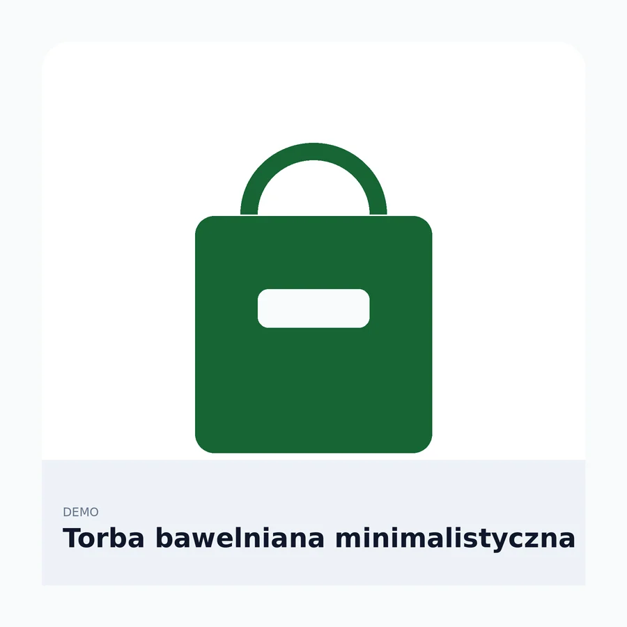 Torba bawelniana minimalistyczna